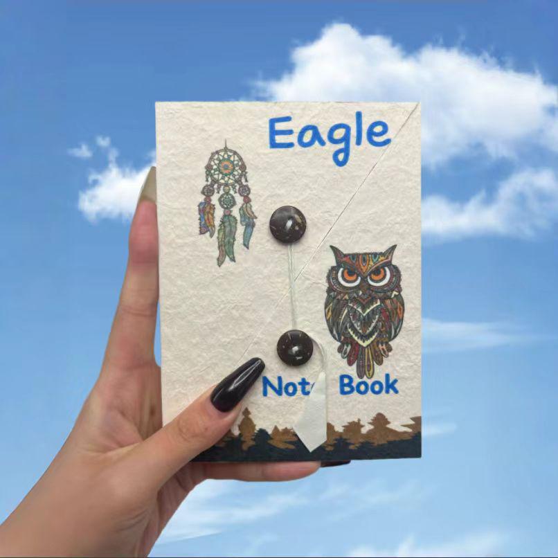 Nepalese Dongba Paper Journal: Retro Pocket Notebook with Japanese Button
Nepalese Dongba Paper Journal: Retro Pocket Notebook with Japanese Button