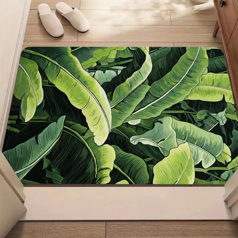 Nordic Style Banana Leaf Printed Carpet Fresh Green Artistic Decoration Door Mat Farmhouse Living Room Bedroom Entrance Carpet 40cm x 60cm
Nordic Style Banana Leaf Printed Carpet Fresh Green Artistic Decoration Door Mat Farmhouse Living Room Bedroom Entrance Carpet 40cm x 60cm