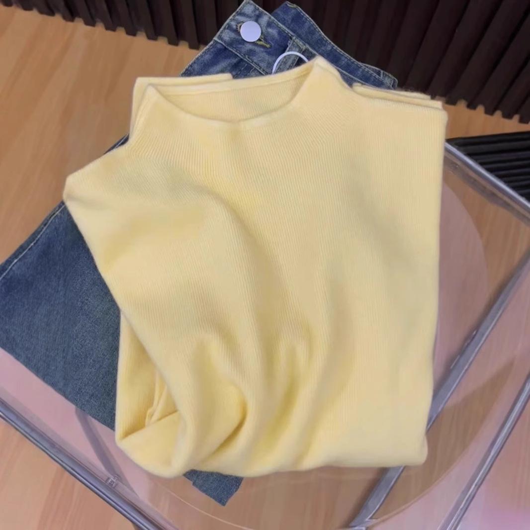 Autumn 2024 Women s Soft Knit Stand-up Collar Sweater - Half High Neck, Straight Shoulder Design One Size
Autumn 2024 Women s Soft Knit Stand-up Collar Sweater - Half High Neck, Straight Shoulder Design One Size