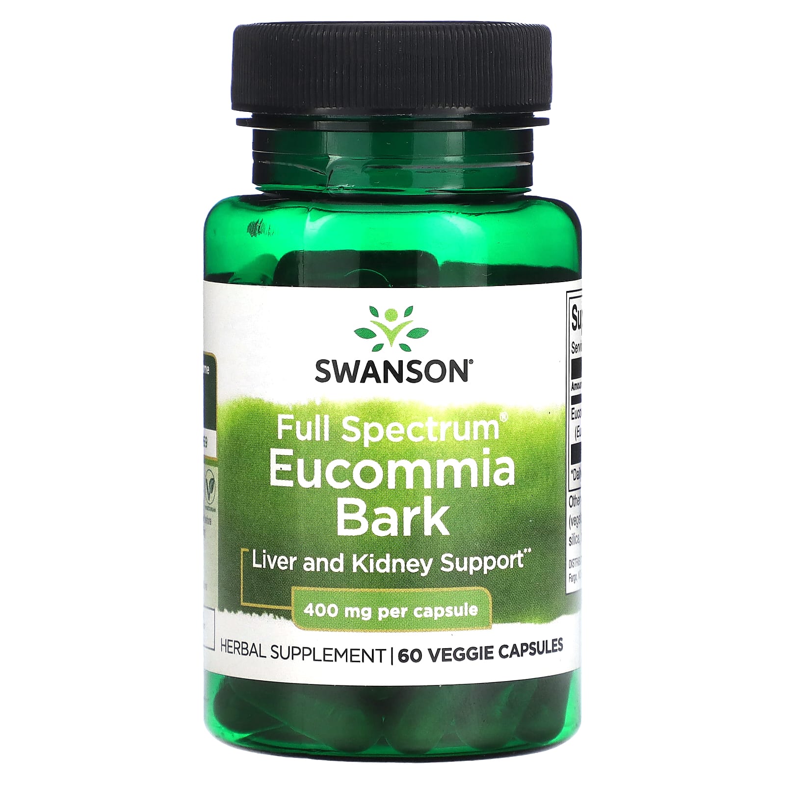 Full Spectrum Du Zhong, 400Mg, 60 Veggie Capsules 
Full Spectrum Du Zhong, 400Mg, 60 Veggie Capsules