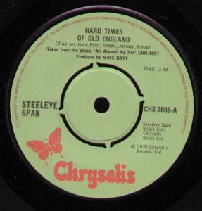 7inch Record STEELEYE SPAN Hard Times Of Old England Cadgwi CHS2085 Chrysalis 1976 UK Rock Used
7inch Record STEELEYE SPAN Hard Times Of Old England Cadgwi CHS2085 Chrysalis 1976 UK Rock Used