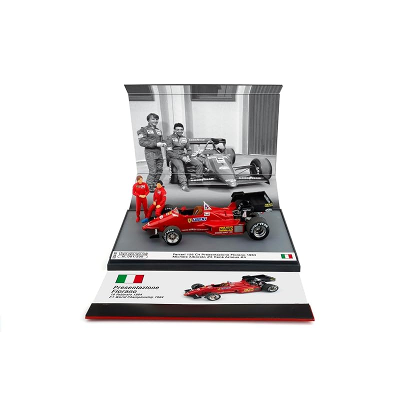 blum 1/43 ferrari F1 126 C4 1984 fiorano press announcement Arnoux/Alboreto BRUMM FERRARI Limited to 200 units
blum 1/43 ferrari F1 126 C4 1984 fiorano press announcement Arnoux/Alboreto BRUMM FERRARI Limited to 200 units