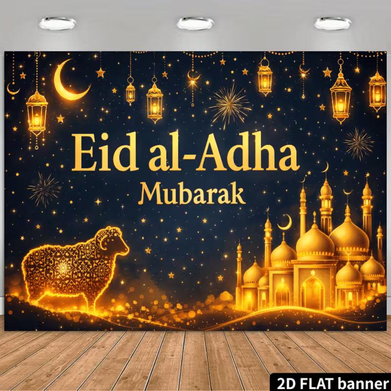 2D Eid al-Adha Celebration Backdrop Starry Sheep Photo Booth Background 47.2x31.5inch/120*80cm
2D Eid al-Adha Celebration Backdrop Starry Sheep Photo Booth Background 47.2x31.5inch/120*80cm