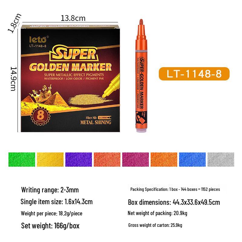 Letu Metallic Acrylic Marker for Model Painting & Graffiti
Letu Metallic Acrylic Marker for Model Painting & Graffiti