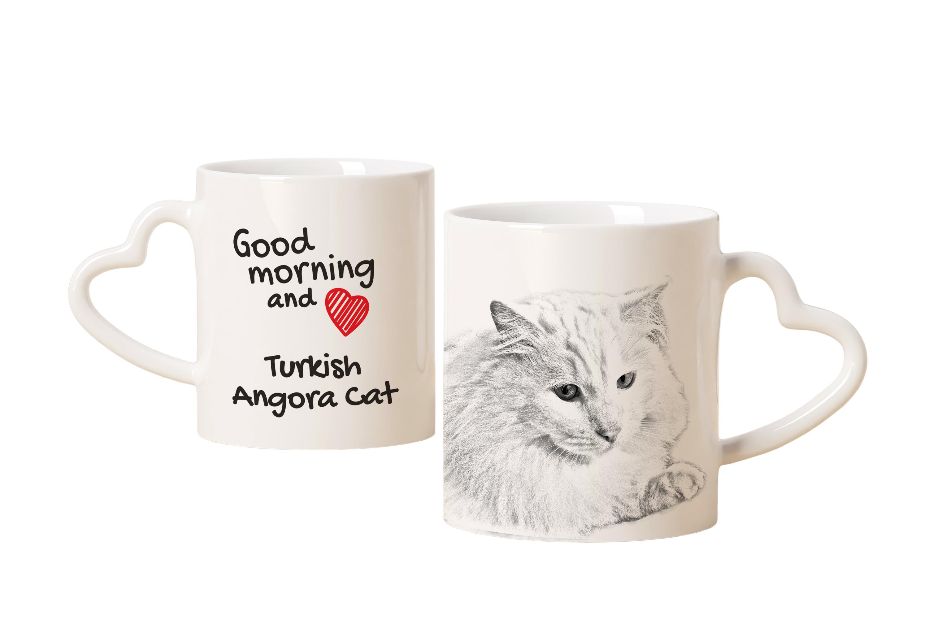 Turkish Angora - cat mug, adorable heart-shaped handle mug, universal gift from Art-Dog brand білий
Turkish Angora - cat mug, adorable heart-shaped handle mug, universal gift from Art-Dog brand білий