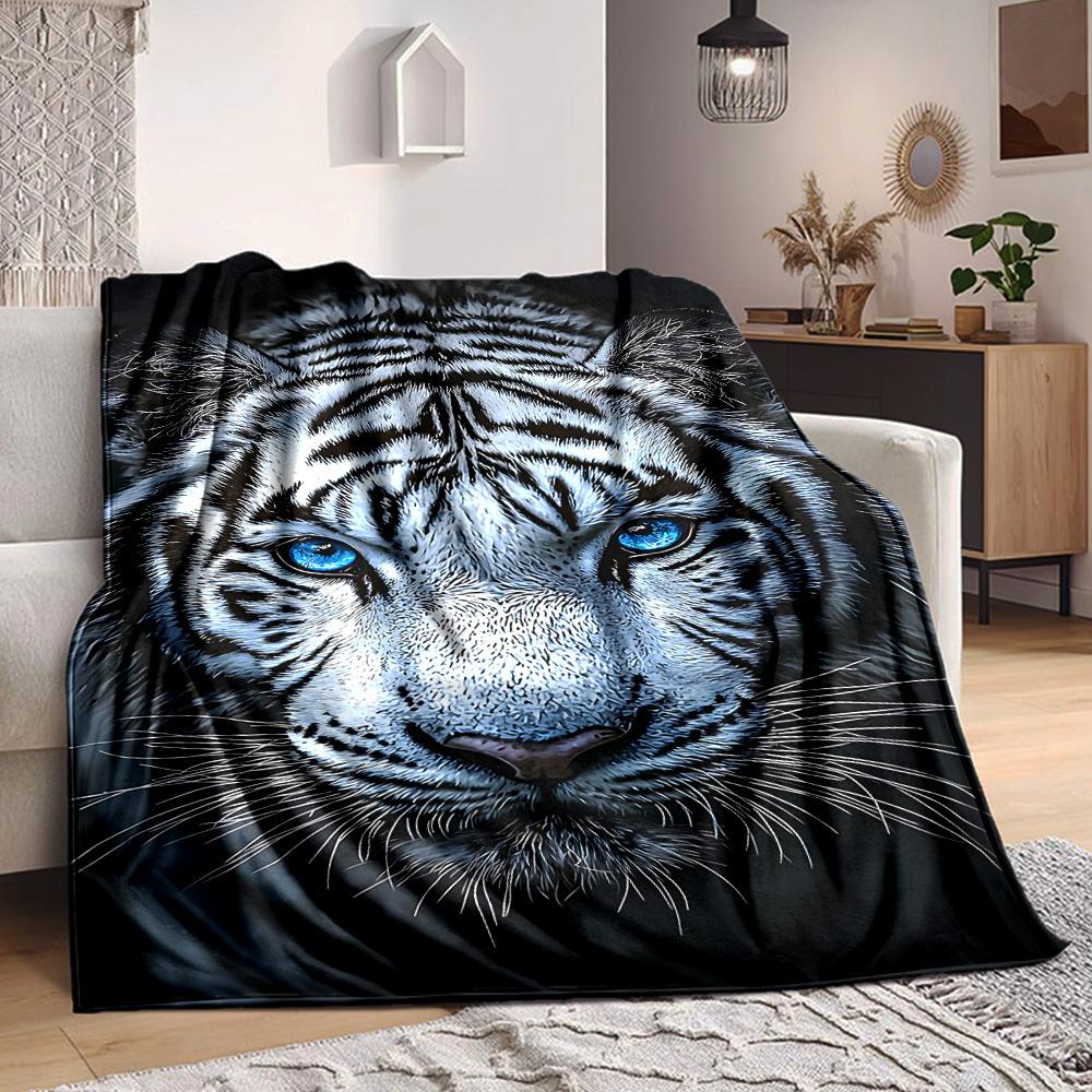 1pc White Tiger Soft & Warm Polyester Knit Blanket, Digital Printed, All-Season Throw for Napping, Traveling, Sofa yy250906040 75x90cm
1pc White Tiger Soft & Warm Polyester Knit Blanket, Digital Printed, All-Season Throw for Napping, Traveling, Sofa yy250906040 75x90cm