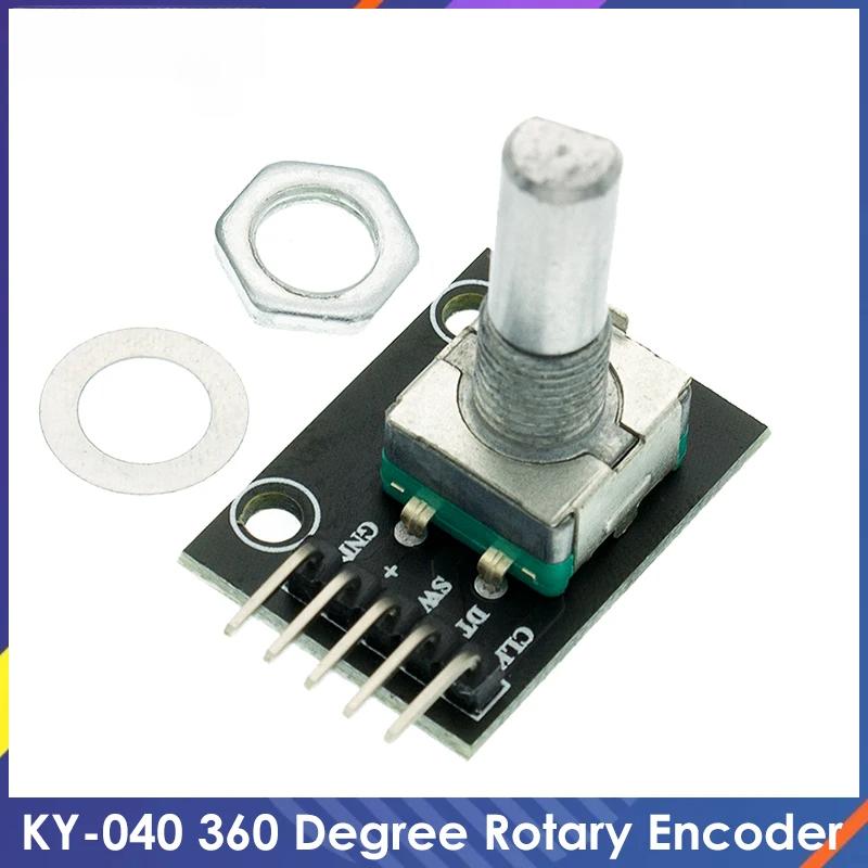 KY-040 360 Degree Rotary Encoder Module FOR Module Potentiometer Digital Pulse Output MCU
KY-040 360 Degree Rotary Encoder Module FOR Module Potentiometer Digital Pulse Output MCU