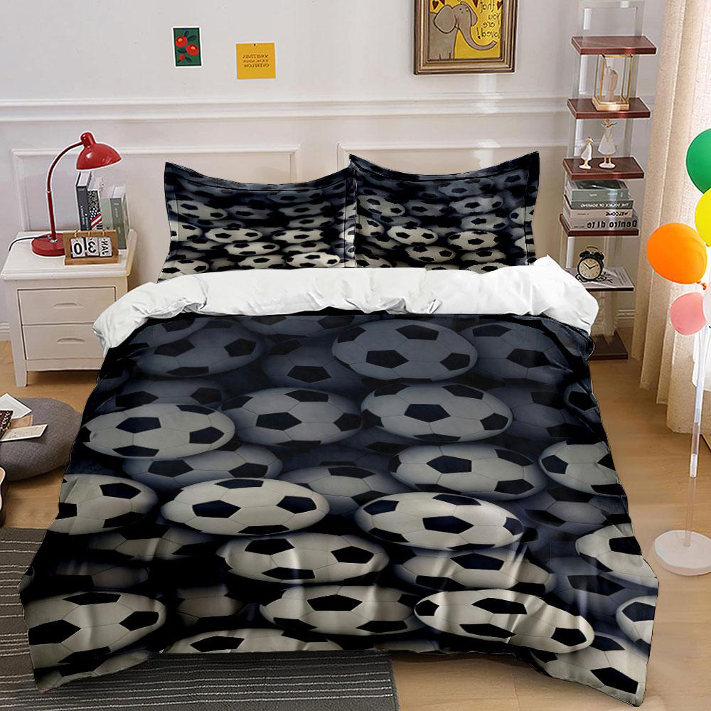 Soccer balls scattered pattern. Bedding sets Duvet cover sets Duvet covers Pillowcases(1 * Duvet Cover 2 * Pillowcases without duvet insert) 135x200cm
Soccer balls scattered pattern. Bedding sets Duvet cover sets Duvet covers Pillowcases(1 * Duvet Cover 2 * Pillowcases without duvet insert) 135x200cm
