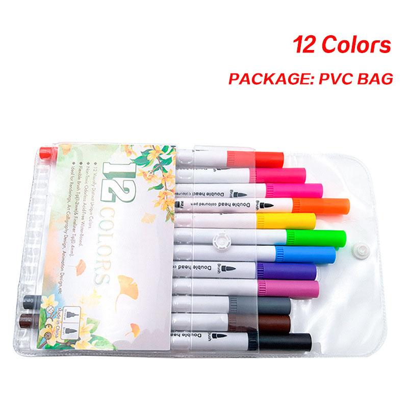 Dual Tip Brush Pen Fine Line Colored Marker Pens Washable Water-soluble Watercolor Pens for Drawing Painting Art Supplies
Dual Tip Brush Pen Fine Line Colored Marker Pens Washable Water-soluble Watercolor Pens for Drawing Painting Art Supplies