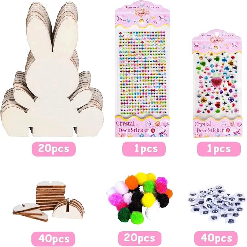 20Pcs/Set Wooden Easter Decorations Handmade DIY Crafts Rabbit-Shaped Blank Unpainted Round Disc Ornaments Holiday Gifts
20Pcs/Set Wooden Easter Decorations Handmade DIY Crafts Rabbit-Shaped Blank Unpainted Round Disc Ornaments Holiday Gifts