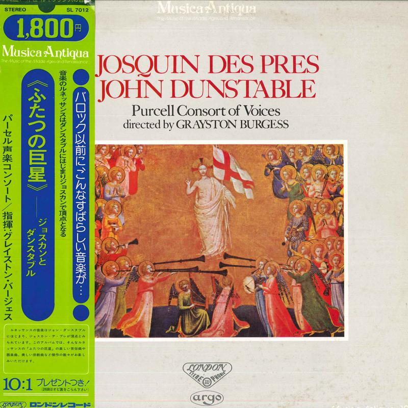LP Record GRAYSTON BURGESS, PURCELL CONSORT O - Josquin Des Pres / John Dunstable SL7012 LONDON 1975 Japan Classical
LP Record GRAYSTON BURGESS, PURCELL CONSORT O - Josquin Des Pres / John Dunstable SL7012 LONDON 1975 Japan Classical