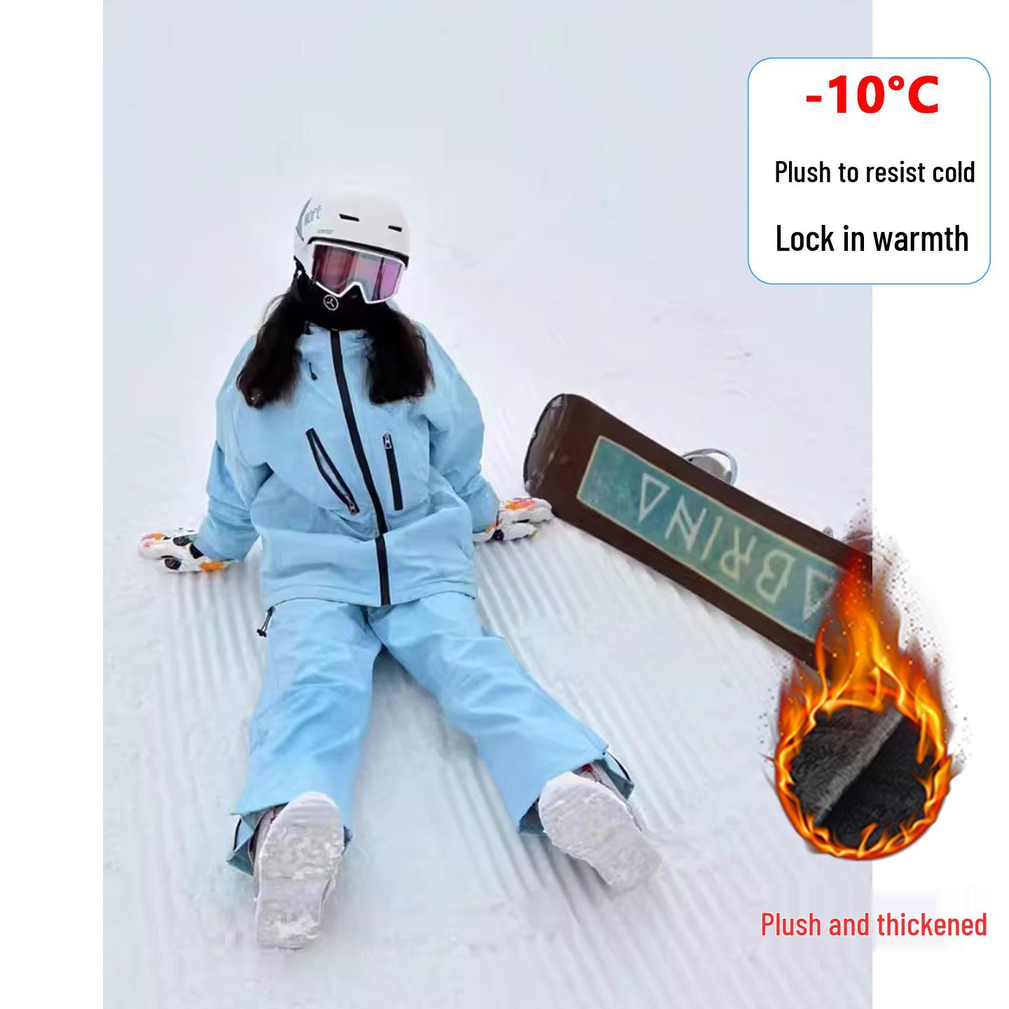 Unisex Windproof Ski Pants: Warm, Waterproof, Velvet-Lined for Winter Sports and Casual Wear L
Unisex Windproof Ski Pants: Warm, Waterproof, Velvet-Lined for Winter Sports and Casual Wear L