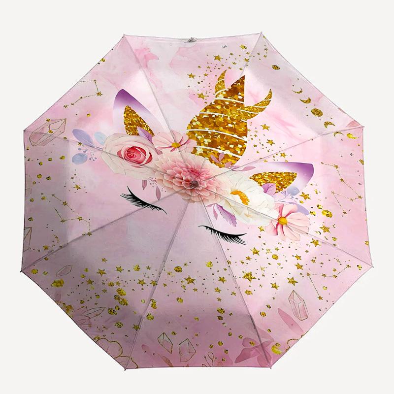 1PC Unicorn Flowers Umbrella-8-Rib Reinforced, Automatic Open, Lightweight & Durable, Fashion Accessory for Outdoor, Beach L0401
1PC Unicorn Flowers Umbrella-8-Rib Reinforced, Automatic Open, Lightweight & Durable, Fashion Accessory for Outdoor, Beach L0401