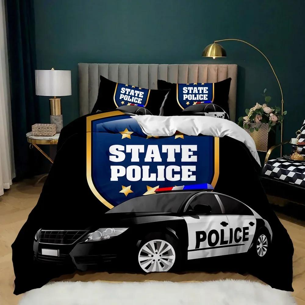 Police Duvet Cover Automotive Black Policeman Automotive Twin Bedding Set Cartoon Vehicle Comforter Cover Red Cop Lights Polyester Quilt Cover 70x133cm 2pcs
Police Duvet Cover Automotive Black Policeman Automotive Twin Bedding Set Cartoon Vehicle Comforter Cover Red Cop Lights Polyester Quilt Cover 70x133cm 2pcs