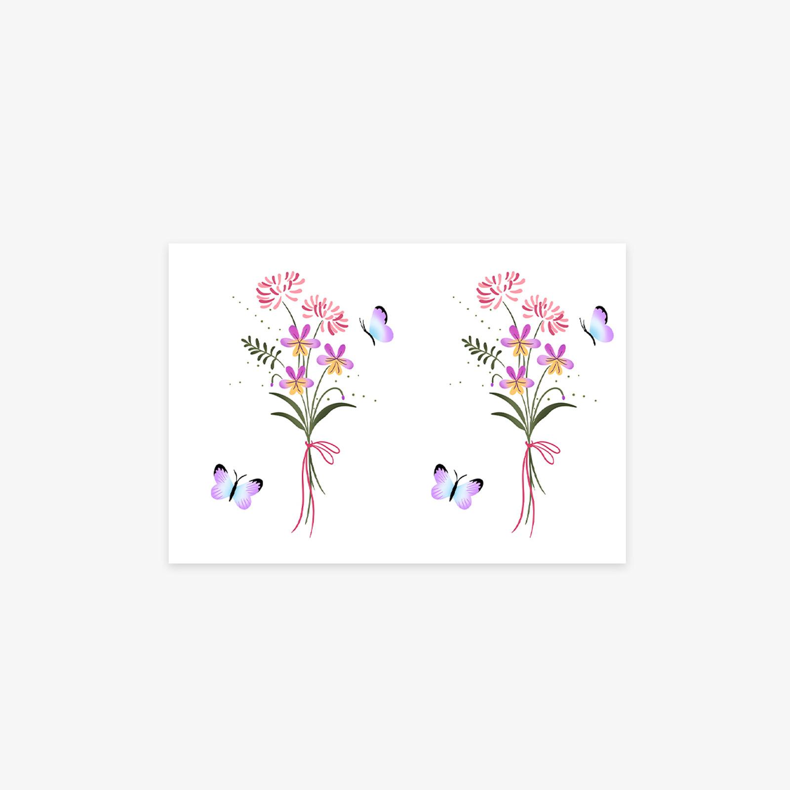 High-End Feeling Small Fresh And Beautiful Small Daisy Tulip Butterfly Small Bouquet Tattoo Sticker SKY-CX-2140
High-End Feeling Small Fresh And Beautiful Small Daisy Tulip Butterfly Small Bouquet Tattoo Sticker SKY-CX-2140