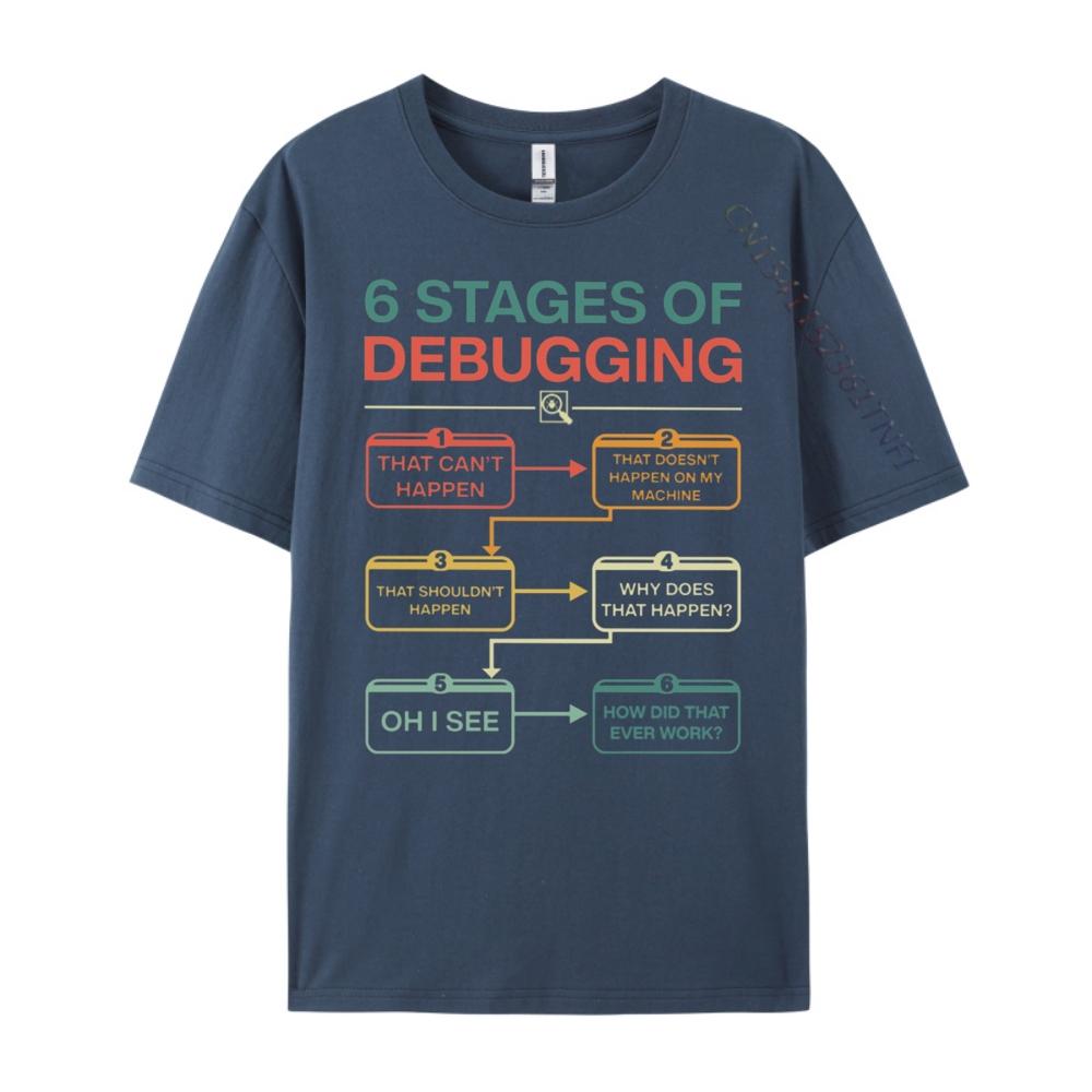 6 Stages Of Debugging Christian Tshirt Men Mens TShirts Graphic T Shirts Breathable Streetwear Camiseta 4XL
6 Stages Of Debugging Christian Tshirt Men Mens TShirts Graphic T Shirts Breathable Streetwear Camiseta 4XL