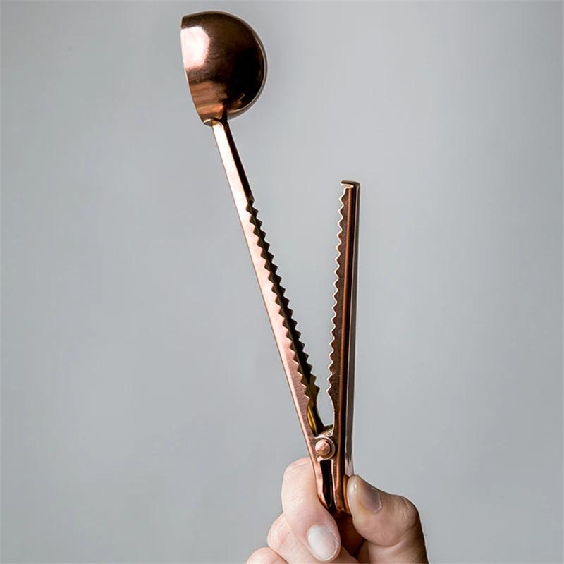 Dual purpose spoon Milk powder coffee bean spoon Amount of coffee powder Baking quantitative spoon Stainless steel sealing clip
Dual purpose spoon Milk powder coffee bean spoon Amount of coffee powder Baking quantitative spoon Stainless steel sealing clip