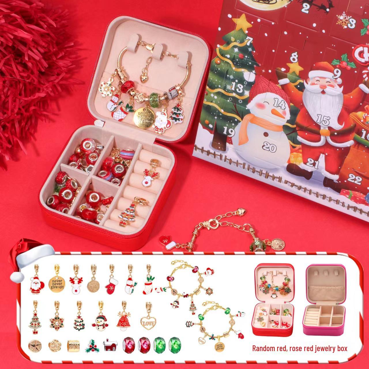 Трансграничный креативный DIY блайнд-бокс: Набор браслетов для обратного отсчета до Рождества для детей - 24 отделения с сюрпризами-украшениями
Трансграничный креативный DIY блайнд-бокс: Набор браслетов для обратного отсчета до Рождества для детей - 24 отделения с сюрпризами-украшениями