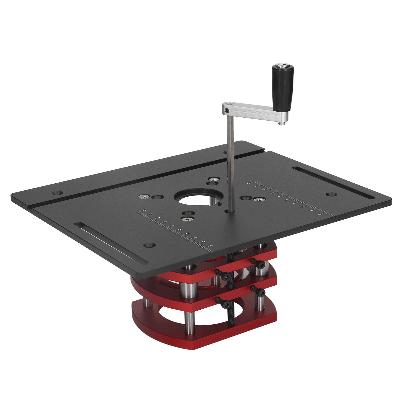 Router Lift Manual Lifting Router Lift System Kit Router Table Saw Insert Base Plate Black чорний
Router Lift Manual Lifting Router Lift System Kit Router Table Saw Insert Base Plate Black чорний