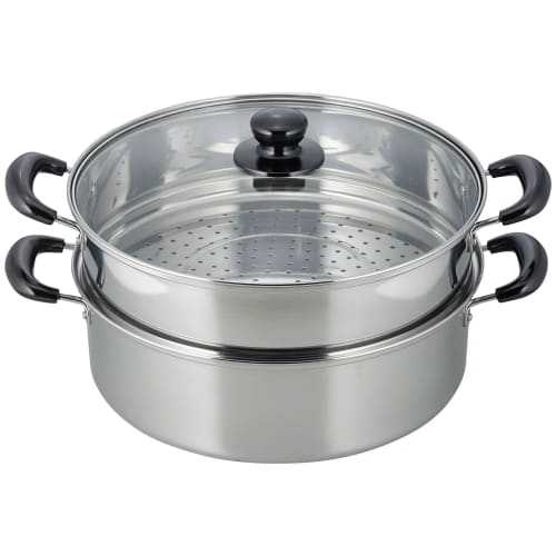 Двухъярусная пароварка Wahei Freiz Vense 30 см со стеклянной крышкой, совместимая с IH, нержавеющая сталь, серебристая, VR-8183
Двухъярусная пароварка Wahei Freiz Vense 30 см со стеклянной крышкой, совместимая с IH, нержавеющая сталь, серебристая, VR-8183