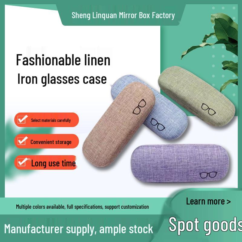 Linen Iron Glasses Case: High-Grade, Anti-Pressure, Anti-Fall Protection for Myopia Glasses 16.1*3.8*6.1 cm
Linen Iron Glasses Case: High-Grade, Anti-Pressure, Anti-Fall Protection for Myopia Glasses 16.1*3.8*6.1 cm