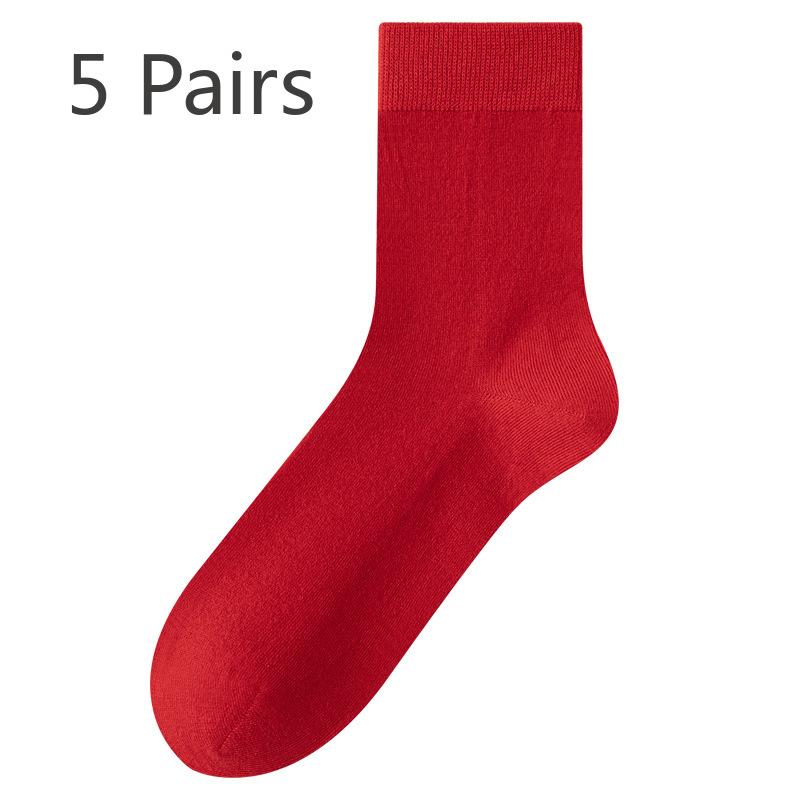 5 пар женских осенне-зимних шерстяных носков средней длины с функцией сохранения тепла и длинных носков без косточек average size ярко-красный
5 пар женских осенне-зимних шерстяных носков средней длины с функцией сохранения тепла и длинных носков без косточек average size ярко-красный