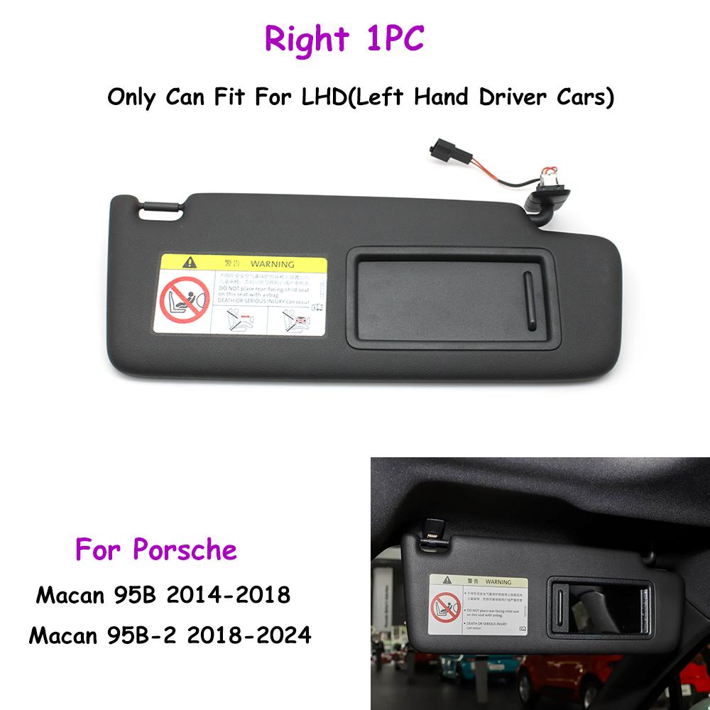 LHD Macan Black Car Left Driver Right Passenger Front Sunshade Panel Sun Visor For Porsche 2014-2024 95B857551 95B857552 Right 1 PC
LHD Macan Black Car Left Driver Right Passenger Front Sunshade Panel Sun Visor For Porsche 2014-2024 95B857551 95B857552 Right 1 PC