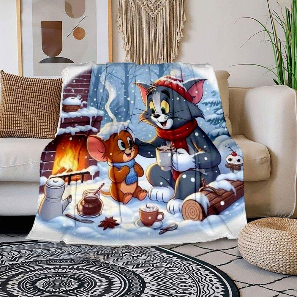 Tom & Jerry Winter Christmas Mug Cup Print PosterBlanket Flannel Throw Blanket for Sofa, Bed, Travel, Camping, Office 100x150cm
Tom & Jerry Winter Christmas Mug Cup Print PosterBlanket Flannel Throw Blanket for Sofa, Bed, Travel, Camping, Office 100x150cm