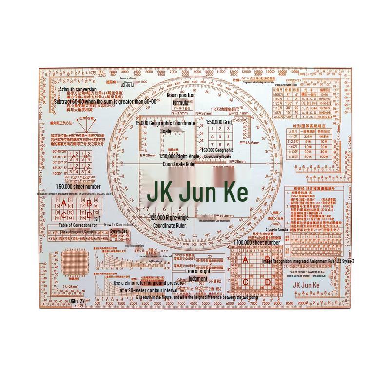 Junkex Tactical Map Reading and Plotting Rulers
Junkex Tactical Map Reading and Plotting Rulers