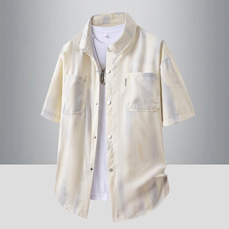 Men s Gradient Short Sleeve Button Down Shirt - Casual Pocketed Top M
Men s Gradient Short Sleeve Button Down Shirt - Casual Pocketed Top M