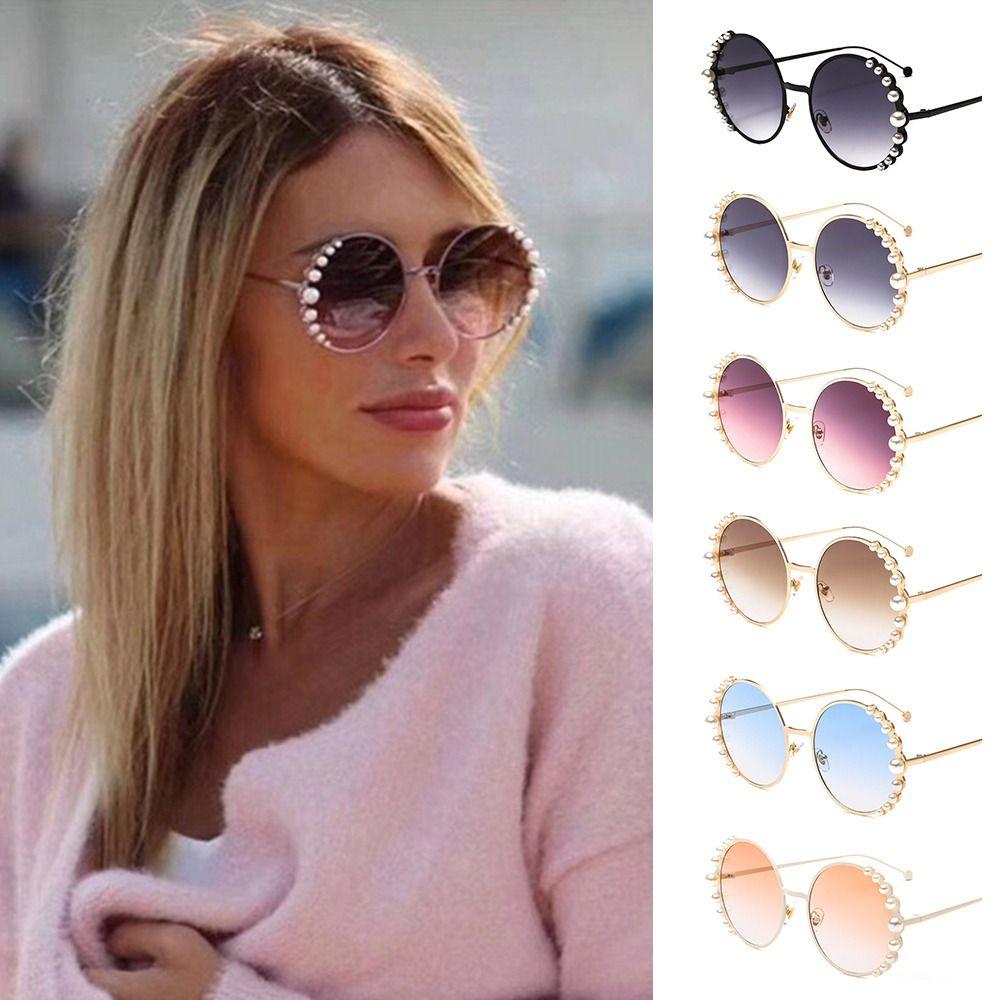 Pearl Design Round Frame Sunglasses Metal Frame Round Sun Glasses Gradient Lens Shades for Women
Pearl Design Round Frame Sunglasses Metal Frame Round Sun Glasses Gradient Lens Shades for Women