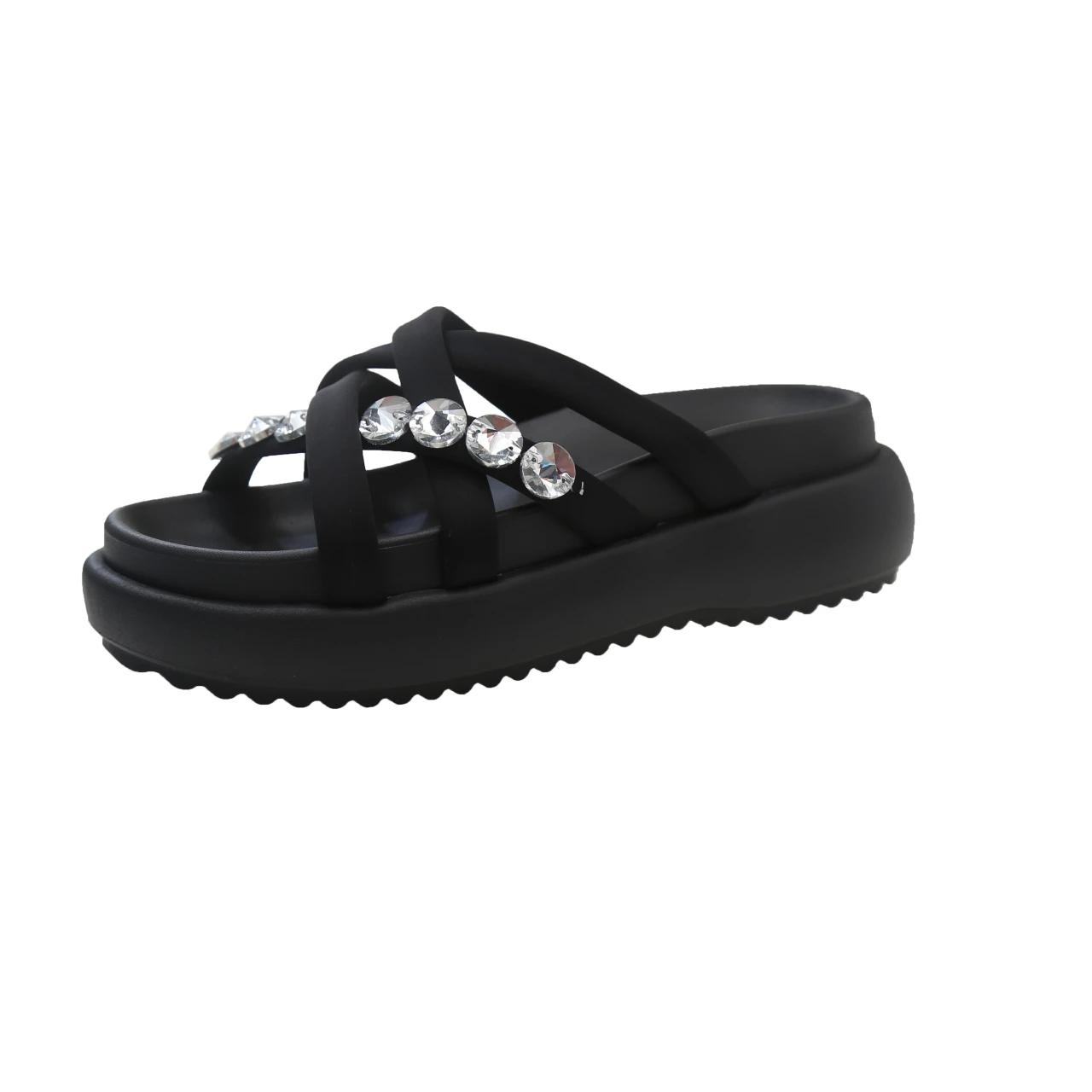 Модная распродажа женской обуви 2024 года, летние корейские модные женские тапочки со стразами, удобные повседневные тапочки на толстой подошве 40
Модная распродажа женской обуви 2024 года, летние корейские модные женские тапочки со стразами, удобные повседневные тапочки на толстой подошве 40