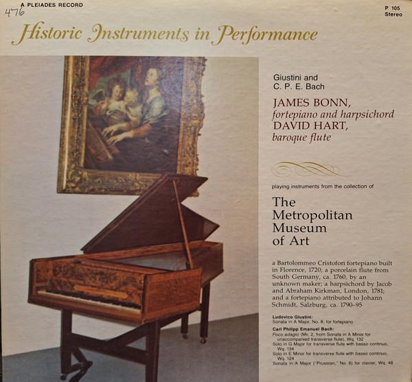 LP Record JAMES BONN , DAVID HART - Giustini And C.P.E. Bach P105 Pleiades Record 1978 US Classical Used
LP Record JAMES BONN , DAVID HART - Giustini And C.P.E. Bach P105 Pleiades Record 1978 US Classical Used
