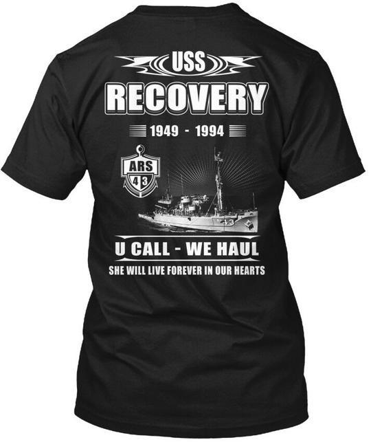 Uss Recovery Ars-43 1949-1994 U Call We Haul She T-Shirt Made in USA S-5XL Unisex T-Shirt XXXXL
Uss Recovery Ars-43 1949-1994 U Call We Haul She T-Shirt Made in USA S-5XL Unisex T-Shirt XXXXL