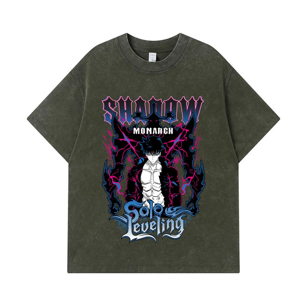 275 GSM Washed T-shirts 100% Cotton Solo Leveling V3 Shadow Monarch Print Unisex Heavy Cotton T Shirt S
275 GSM Washed T-shirts 100% Cotton Solo Leveling V3 Shadow Monarch Print Unisex Heavy Cotton T Shirt S