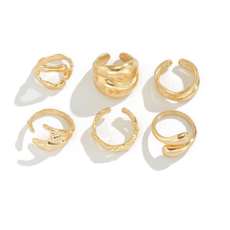 6-Piece Set Asymmetrical Water Drop Multilayer Ring Suit Fashion Fashion Trendy Personality Non-Mainstream Style Ring Combination Light Gold
6-Piece Set Asymmetrical Water Drop Multilayer Ring Suit Fashion Fashion Trendy Personality Non-Mainstream Style Ring Combination Light Gold