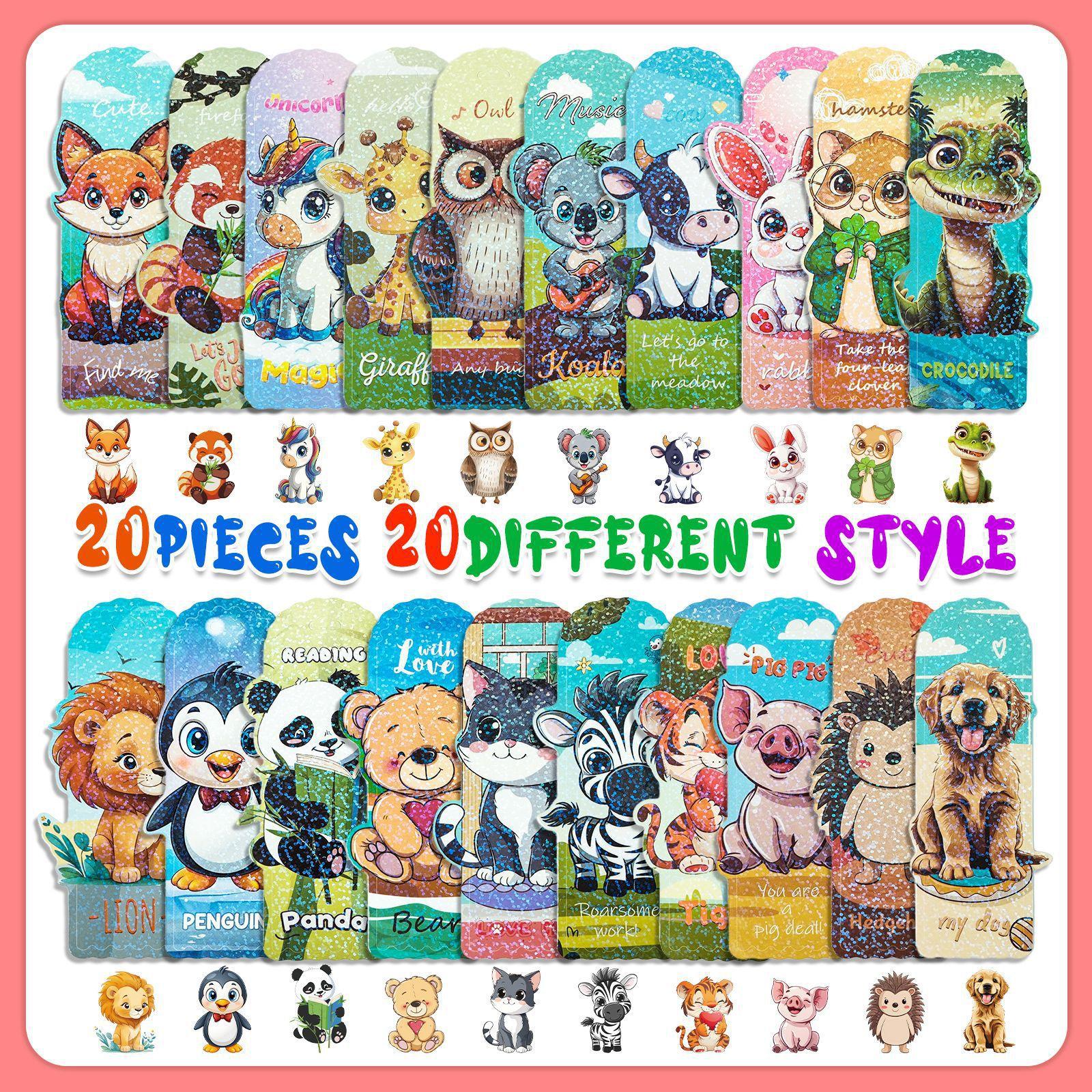 20 Cartoon Small Animal Paper Laser Bookmarks High Value Small Animal Bookmarks
20 Cartoon Small Animal Paper Laser Bookmarks High Value Small Animal Bookmarks