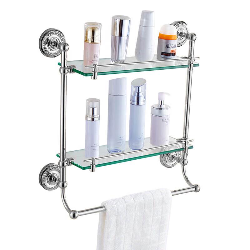Yipan Silver Double-Tier Bathroom Towel Rack
Yipan Silver Double-Tier Bathroom Towel Rack
