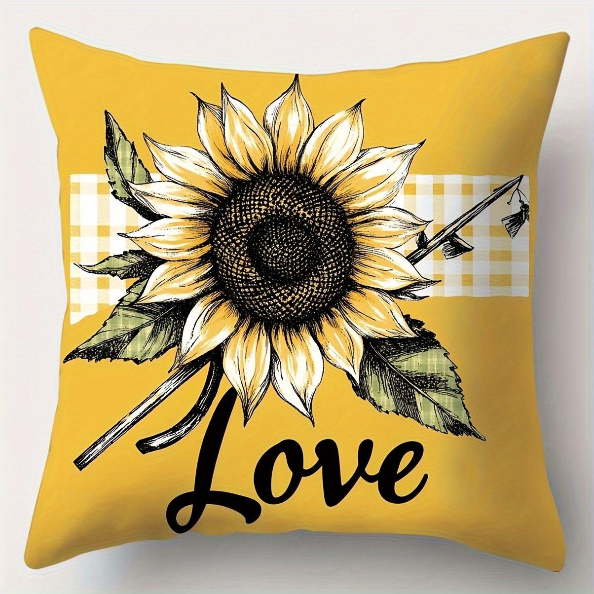 Vibrant Sunflower Theme Pattern Home Decor Pillowcase Living Room Sofa Polyester Cushion Cover with Zipper 45x45cm
Vibrant Sunflower Theme Pattern Home Decor Pillowcase Living Room Sofa Polyester Cushion Cover with Zipper 45x45cm