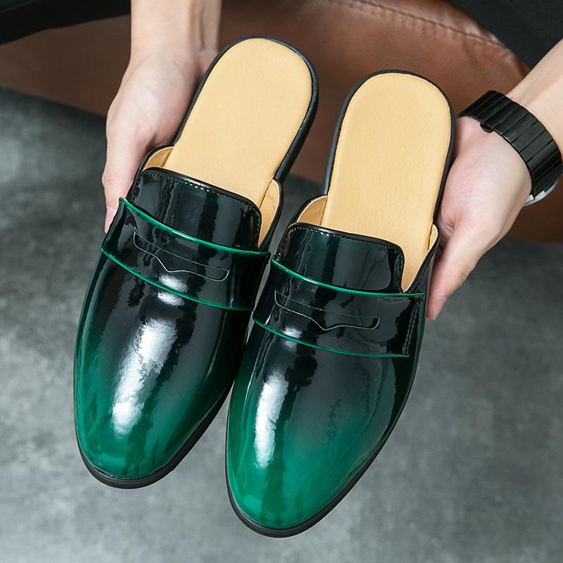 Lacquered Baotou tow summer glossy semi-tow leather shoes Baotou men s one-pedal leather shoes British fitting room leather shoes 38 зелёный
Lacquered Baotou tow summer glossy semi-tow leather shoes Baotou men s one-pedal leather shoes British fitting room leather shoes 38 зелёный