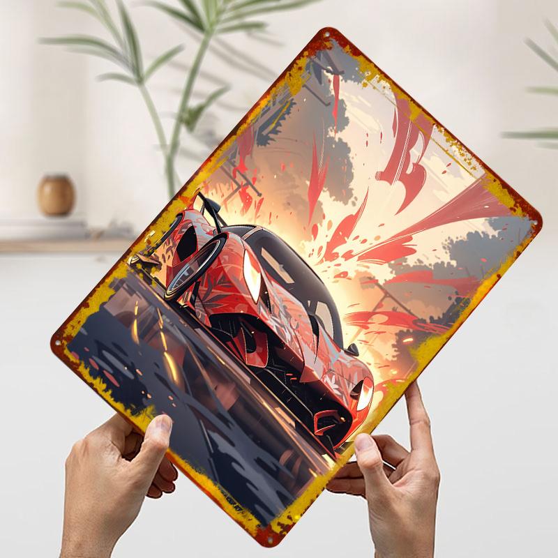 Red Sports Car With Splash Printed Poster Customized Wall Art Retro Vintage Metal Tin Signs for Garage Room Decor Men Man Cave 7.9x11.8In(20x30cm)
Red Sports Car With Splash Printed Poster Customized Wall Art Retro Vintage Metal Tin Signs for Garage Room Decor Men Man Cave 7.9x11.8In(20x30cm)