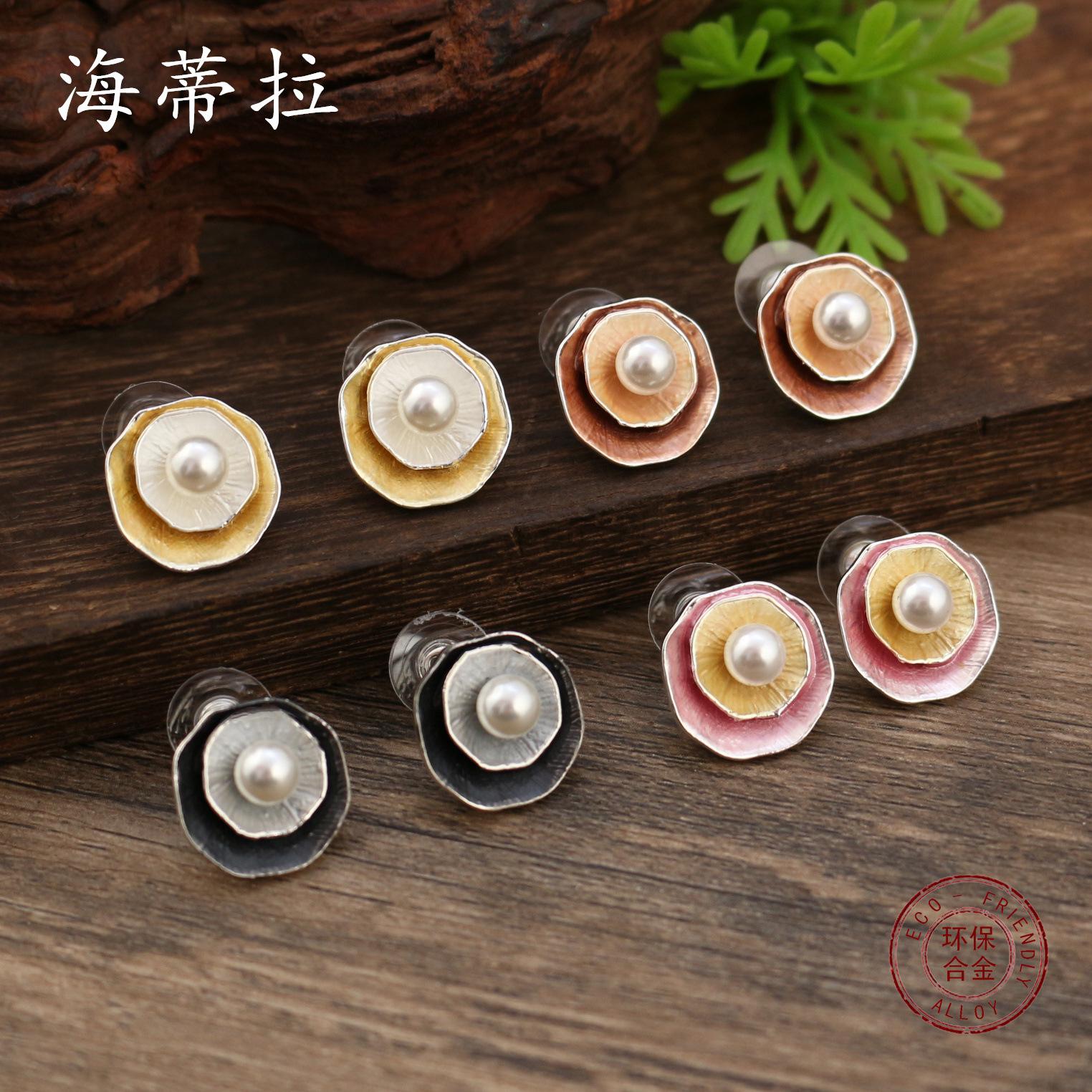 New round flower color drip alloy stud earrings, multi-layer oil women s premium earrings
New round flower color drip alloy stud earrings, multi-layer oil women s premium earrings