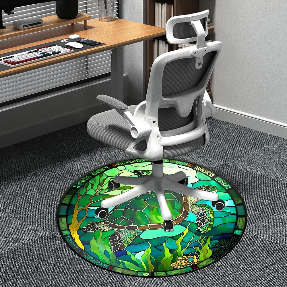 1pc Sea Turtle Stained Glass Chair Carpet for Office Non-Slip, Rug for Office, Room, Good Gift for Family or Friends, yy251226199 80cm by 80cm
1pc Sea Turtle Stained Glass Chair Carpet for Office Non-Slip, Rug for Office, Room, Good Gift for Family or Friends, yy251226199 80cm by 80cm