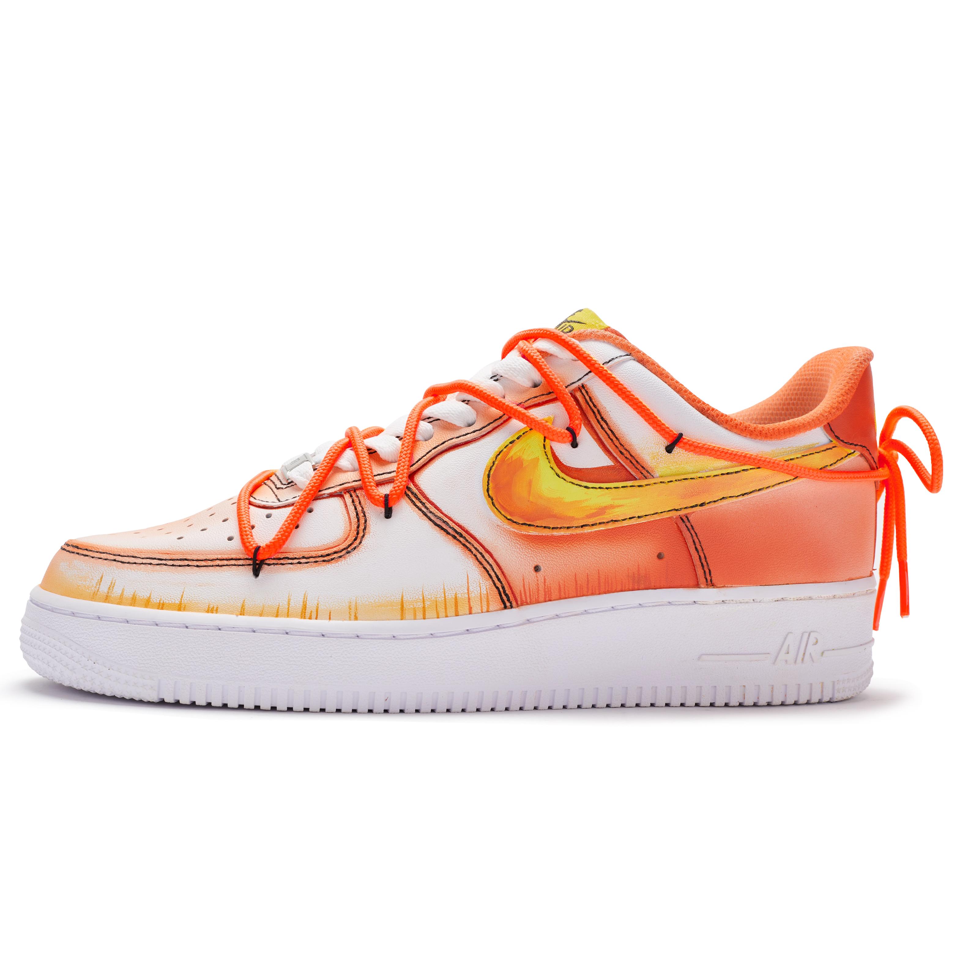 Nike Air Force 1 Low top Skateboard Shoes Men s White Orange Yellow CW2288-111(Team80-) 40
Nike Air Force 1 Low top Skateboard Shoes Men s White Orange Yellow CW2288-111(Team80-) 40