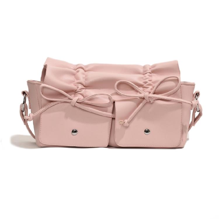 Pleated Bowknot PU Leather Solid Color Armpit Bag Crossbody Shoulder Handbag рожевий
Pleated Bowknot PU Leather Solid Color Armpit Bag Crossbody Shoulder Handbag рожевий