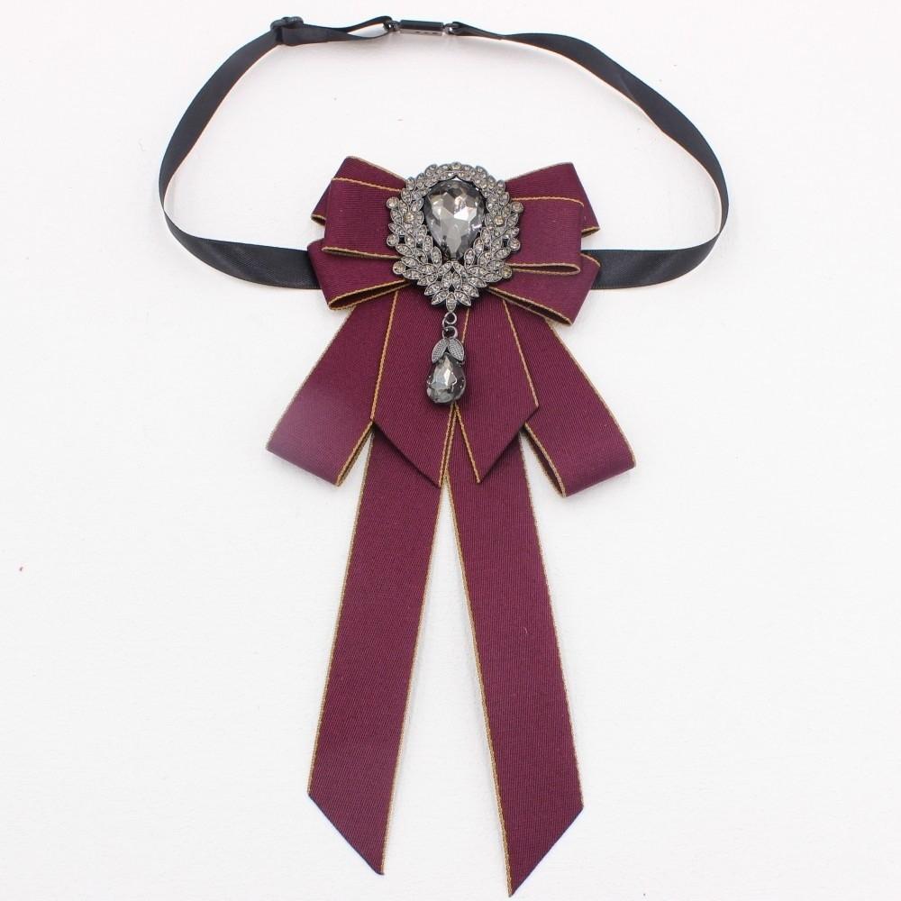 Ribbon Bow Tie Rhinestone Ribbon Bow Brooch Luxury Neck Tie For Men and Women E
Ribbon Bow Tie Rhinestone Ribbon Bow Brooch Luxury Neck Tie For Men and Women E