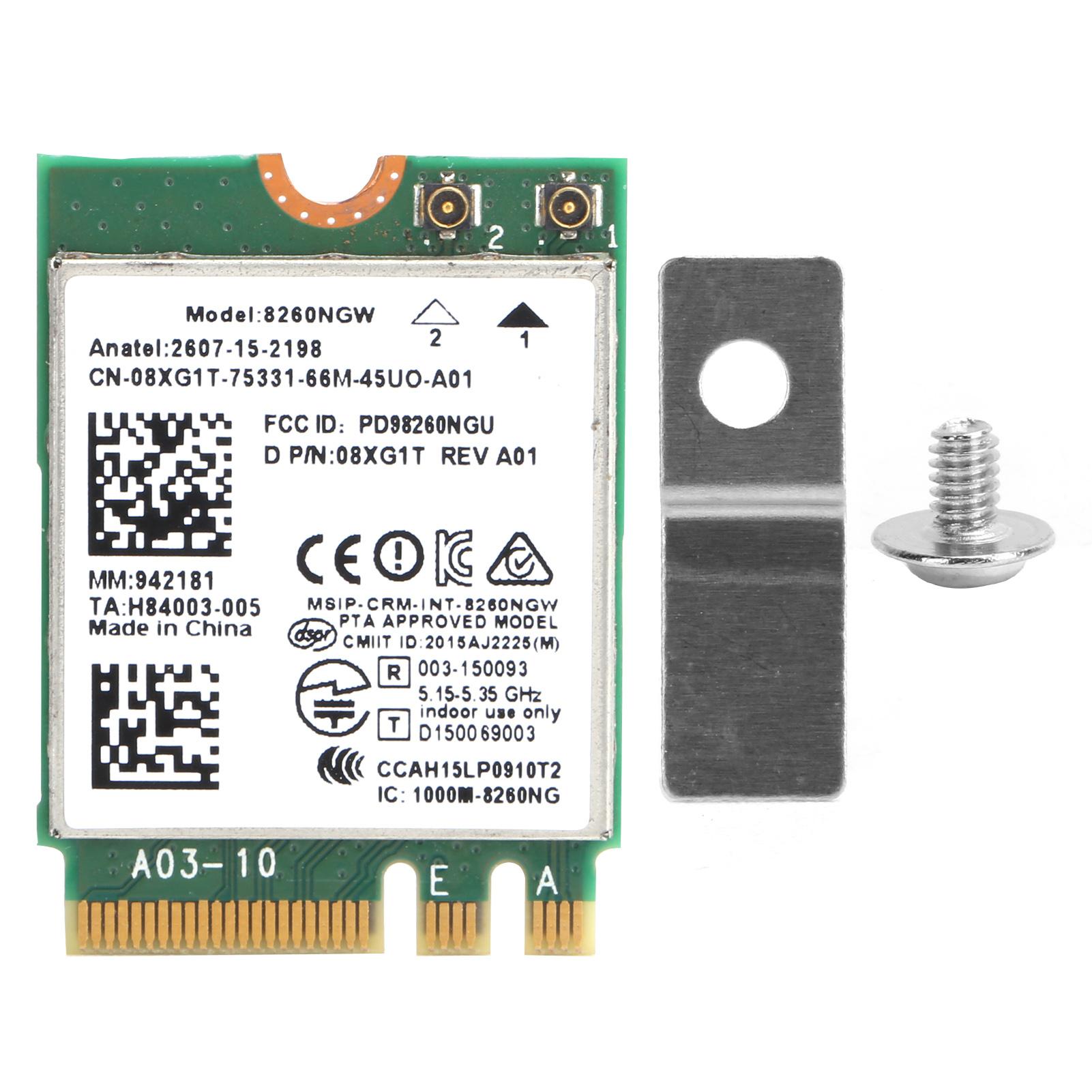 Бездротова мережева карта Двохдіапазонний 2.4G5G Wifi модуль Bluetooth 4.2 для Dell xps 12 13 15
Бездротова мережева карта Двохдіапазонний 2.4G5G Wifi модуль Bluetooth 4.2 для Dell xps 12 13 15