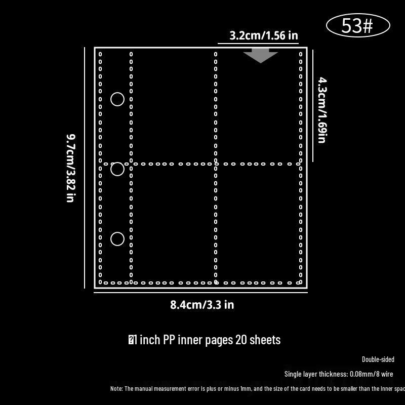 Прозрачные страницы для карточек 3, 5, 7 дюймов: 6-дырочный сменный блок формата A5 для маленьких карточек, фотографий, открыток - карманы для хранения формата A4.
Прозрачные страницы для карточек 3, 5, 7 дюймов: 6-дырочный сменный блок формата A5 для маленьких карточек, фотографий, открыток - карманы для хранения формата A4.
