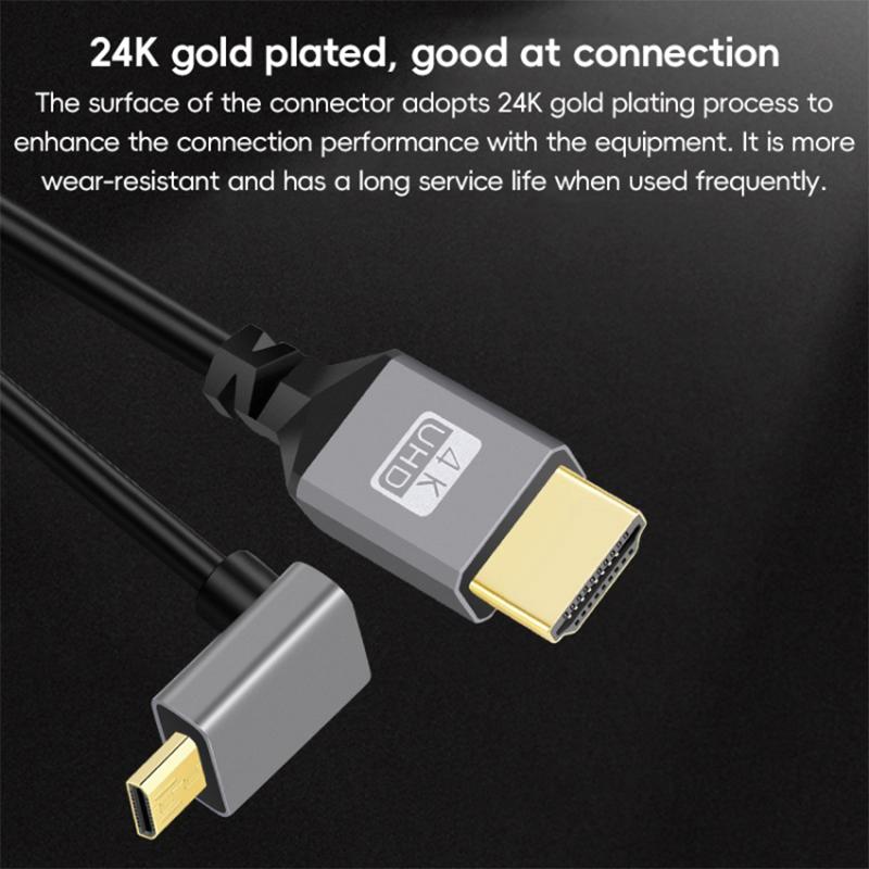 24K Gold Plated HDMI to Micro HDMI Elbow Adapter Telescopic Spring Cable for PC/Laptop As Shown A
24K Gold Plated HDMI to Micro HDMI Elbow Adapter Telescopic Spring Cable for PC/Laptop As Shown A
