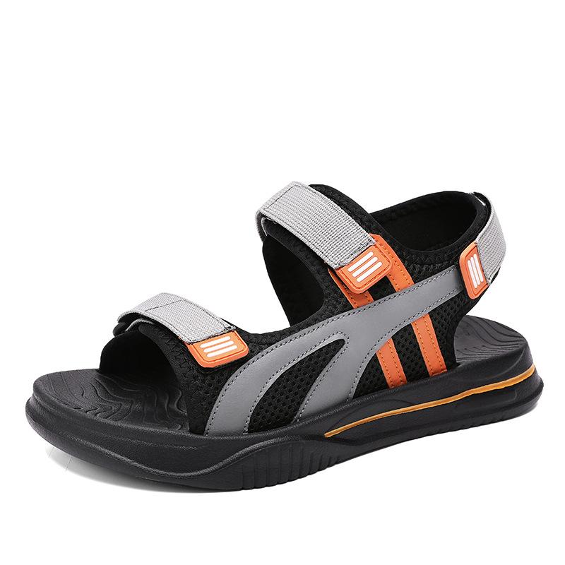 Корейская версия повседневных спортивных сандалий, мужская модная летняя новая пляжная обувь, мужские нескользящие тапочки с толстой подошвой 45 черный серый
Корейская версия повседневных спортивных сандалий, мужская модная летняя новая пляжная обувь, мужские нескользящие тапочки с толстой подошвой 45 черный серый